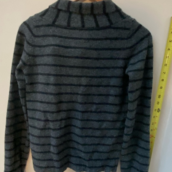 Gray Emporio Armani sweater with black stripes - Picture 3 of 11